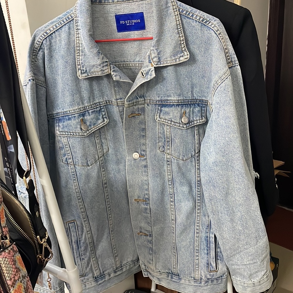 TRF denim oversize jacket - Picture 4 of 8